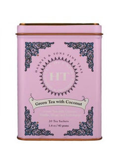 اشتري Harney & Sons, HT Tea Blend, Green Tea with Coconut, 20 Tea Sachets, 1.4 oz (40 g) في الامارات