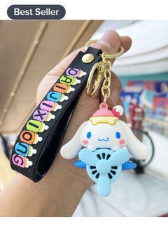 Buy Sanrio Cinnamon silicone keychain bag charm decorative accessories in Saudi Arabia