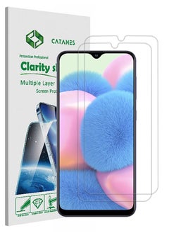 اشتري 2 Pack For Samsung Galaxy A30s Screen Protector Tempered Glass Full Glue Back في الامارات