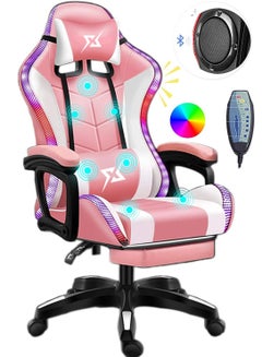 Buy Gaming Chair LED Light Racing Chair,Ergonomic Office Massage Chair in UAE