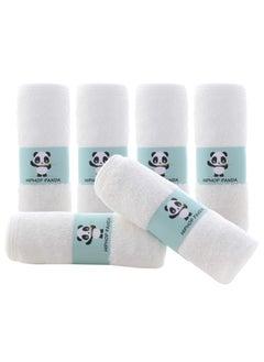 Buy Baby Washcloths Rayon Made From Bamboo 2 Layer Soft Absorbent Newborn Bath Face Towel Natural Baby Wipes For Delicate Skin Baby Registry As Shower 6 Pack in UAE