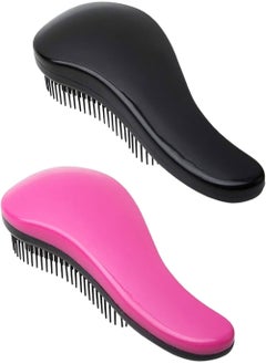 Buy 2pcs Anti-static Hair Styling Brushes Detangling Combs for Women and Kids (2pcs, Different Colors) in Saudi Arabia