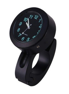 Buy 7/8" 1" Motorcycle Handlebar Watch, Universal Accessory Waterproof Motorbike Clock Cruiser Timepiece Chopper Custom Black Handle for in Saudi Arabia