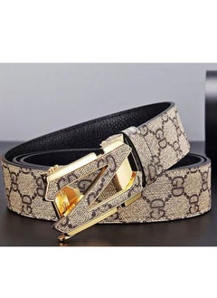 Buy 110CM Z Skin GD Pattern Automatic Buckle Fashion  Casual Plaid Belt in UAE