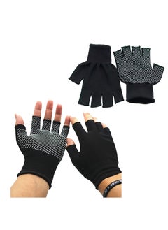 Buy Half-Finger Breathable Work Gloves,Enhanced Comfort and Grip for Construction, Fitness, Cycling, and Motorcycle Riding in UAE