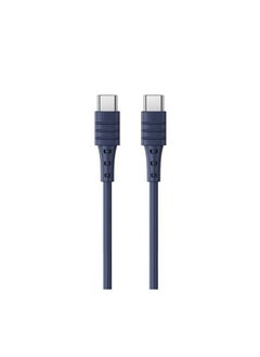 Buy Data Cable-Zero Sense Pd65W High Elastic Tpe Fast Charge Data Cable Rc-068-Blue in Egypt