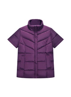 اشتري Mens Plus Size Cotton Vest Casual Sleeveless Jacket Grape purple في الامارات