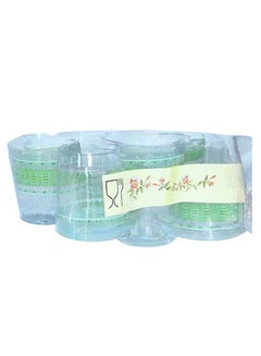 Buy 6 Pieces Glass Cups Set - 7×16 cm - Clear in Saudi Arabia
