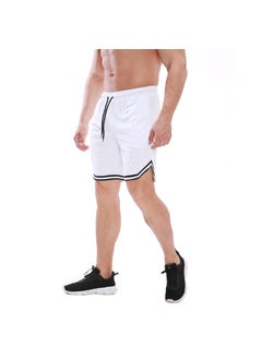 Buy 2024 Summer Mens Mesh Basketball Shorts Big  TallWhite White in Saudi Arabia