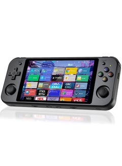 Buy RG552 Handheld Android/Linux Dual System Game Console, High-Speed EMMC 5.1, Built-in 6400 mAh Battery, 5.36-inch Touch Screen (16+128GB, 21000+ Games, Black) in Saudi Arabia