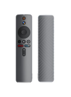 اشتري Silicone Remote Control Protective Cover for Xiaomi Mi Box S/4X Mi TV Stick Smart Tv Box Controller Remote Skin Sleeve Shockproof Protector- Clear في الامارات