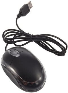 Buy Wired Optical Mouse 11.7x8.4x3.6cm Black in UAE