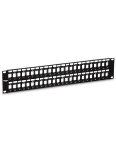 Buy 48 Port Blank Keystone 2U Hd Patch Panel Tc Kp48 2U 19” Metal Rackmount Housing Hd Keystone Network Patch Panel Recommended W Tc K25C6 And Tc K50C6 Cat6 Keystone Jacks Sold Separately in Saudi Arabia