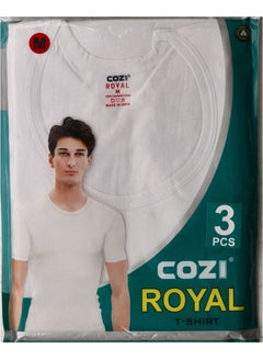 Buy cozi Royal 3 pack men's Crew Neck Undershirt in UAE
