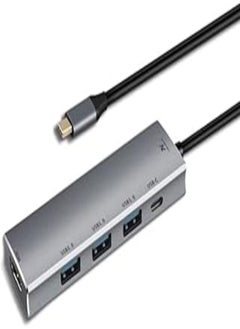 Buy L'avvento Type-C Hub 5in 1, 3 USB 3.0, HDMI 4K, 87W PD Power Output in Egypt