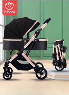 Buy Baby Stroller Can Sit And Lie Down Lightweight Foldable Shock-absorbing Two-way Newborn Baby Stroller in Saudi Arabia