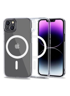 اشتري iPhone 14 MagSafe Clear Case Magnetic Cover MagSafe Crystal Clear Protective Shockproof Transparent Cover Case في الامارات