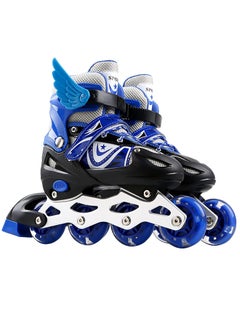 Buy Adjustable Inline Skates for Kids and Adults, Inline Skates with Illuminated Wheels for Outdoor and Indoor Play in Saudi Arabia