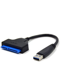 اشتري USB 3.0 to SATA Adapter Cable for SSD, HDD Drives Black في الامارات