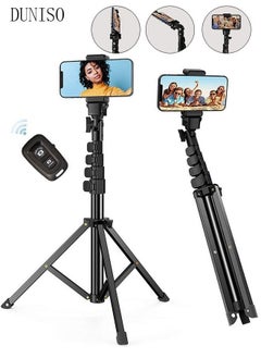 اشتري 160CM Gimbal Stabilizer for Smartphone Extendable Selfie Stick Tripod with Wireless Remote Gimbal Stabilizer with Auto Balance Phone Holder for All Cell Phone في السعودية