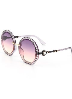 اشتري نظارة شمسية للنساء من دي فاني، دائرية ، لون بنفسجي في السعودية