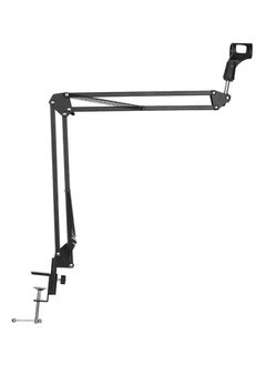 Buy Adjustable Microphone Stand Black in Saudi Arabia