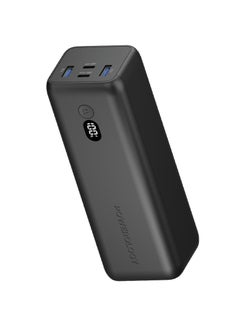 Buy Powerology Onyx 20000mAh Dual USB-C Power Bank  - Black in UAE