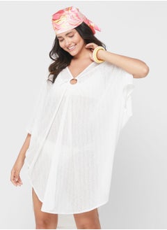 Buy Ring Detail Sheer Cover Up in UAE