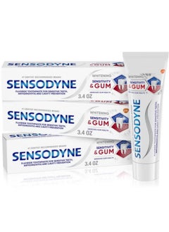 Buy 3Pes sensitivity and Gum Whitening Toothpaste White 75ml in Saudi Arabia