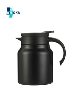 Buy Tea and Coffee Smart Display Temperature Insulated Pot (Black 1 Liter), Double Wall Vacuum Insulated Coffee Pot, 316 Medical Grade Stainless Steel Liner, Suitable for Coffee, Tea and Water in UAE