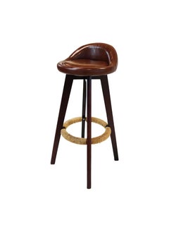 Buy 360° Degree Leather Bar Stool Furniture  - Brown JP1227a in UAE