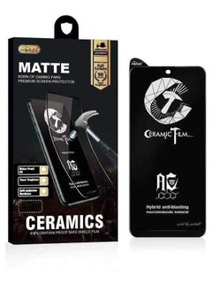 Buy For Xiaomi Redmi Note 10 4G High Matte PMMA Ceramic Film anti-shocking Screen Protector - Matte Black in Egypt