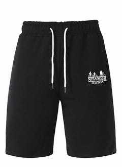 Buy Men's Gym Shorts Knee Length Pants Straight Leg Lightweight Shorts For Training Running Workout in UAE