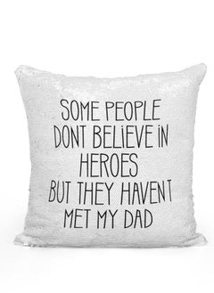 اشتري Sequin Pillow Dad hero Quote Mermaid Pillow Dad Gift Fathers Gift في الامارات