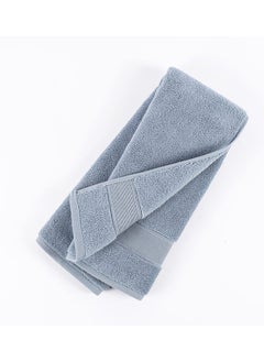 Buy Micro Pleat Hand Towel, Light Blue - 630 GSM, 50x80 cm in UAE