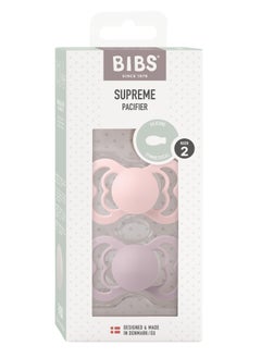 Buy BIBS Pacifier Supreme Symmetrical Pack of 2 in Egypt