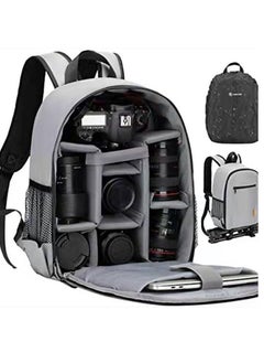 Buy Camera Backpack Bag for DSLR/SLR Mirrorless Camera Waterproof Tripod Holder, Rain Cover, Camera Case Compatible for Sony Canon Nikon in UAE