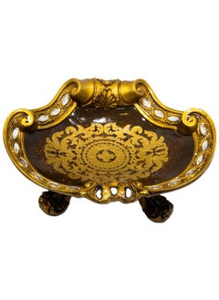 Buy 1-piece resin antique style tray 38x27cm in UAE