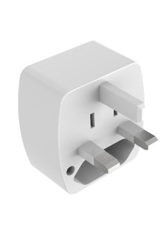 اشتري Z4 Universal Plug Adapter ABS VO With UK/EU/US/AU Pin & 2 Universal Socket (6A) - White في مصر