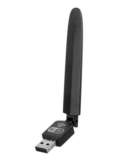 اشتري 150Mbps USB Wireless Network Card USB WiFi Adapter Portable WiFi Receiver Wide Compatibility Suitable for Desktop Computer Laptop في الامارات
