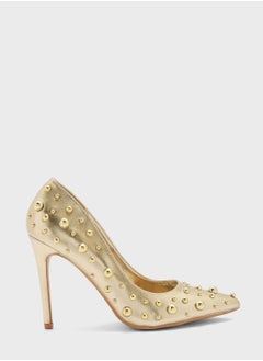 Buy Stud Detail Pointed Stiletto Pump in Saudi Arabia