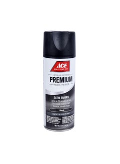 Buy Premium Satin Enamel Spray Paint Black in Saudi Arabia