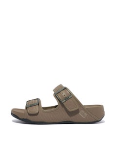 Buy 049-762 Fitflop Mens Sandals GD6-A76 Gogh Moc Mens Buckle Canvas Slides Grey in UAE