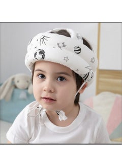 Buy Baby Helmet Child Safety Helmet Adjustable Protective Cap For Crawling Walking and Head Protection White in Saudi Arabia