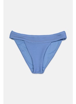 اشتري Women Textured Bikini Bottom, Blue في الامارات