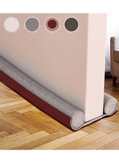 Buy Draught Excluder for Bottom of Door 37 Inches, Double Door Draught Excluder, Energy Saving Under Door Draft Stopper Weather Stripping Noise Blocker Window Breeze Blocker,Thicker Door Draft, Brown in Saudi Arabia