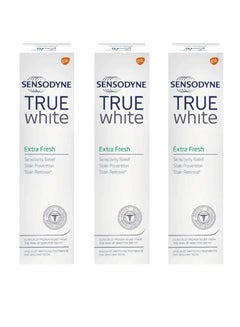 Buy 3 Piece Set Specialist Whitening Toothpaste For Sensitive Teeth True White Extra Fresh 3X75ml in Saudi Arabia
