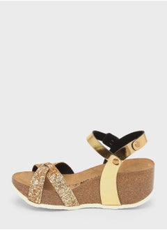 Buy Venus Strappy Mid Heel Wedges in UAE