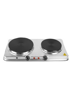 اشتري AFRA Japan Double Electric Hotplate 2500W Thermostatic Control Stainless Steel Overheat Protection GMARK ESMA ROHS and CB Certified في الامارات