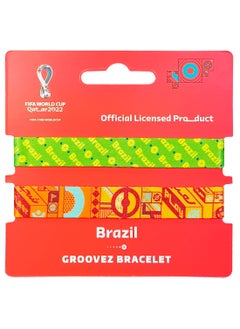 اشتري Fabric Fashionable Qatar 2022 World Cup Country Team Nylon Wrist Band - Brazil في السعودية